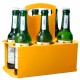Bierflaschenträger Take 6, gelb